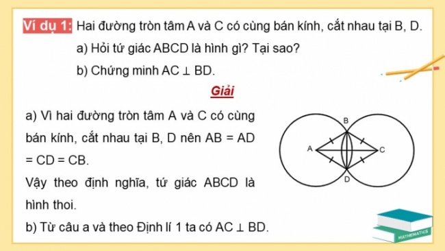 Soạn giáo án điện tử Toán 8 KNTT Bài 14: Hình thoi và hình vuông