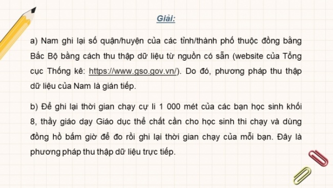 Soạn giáo án điện tử Toán 8 KNTT Bài 18: Thu thập và phân loại dữ liệu