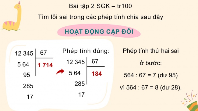 Soạn giáo án điện tử toán 4 cánh diều Bài 45. Luyện tập