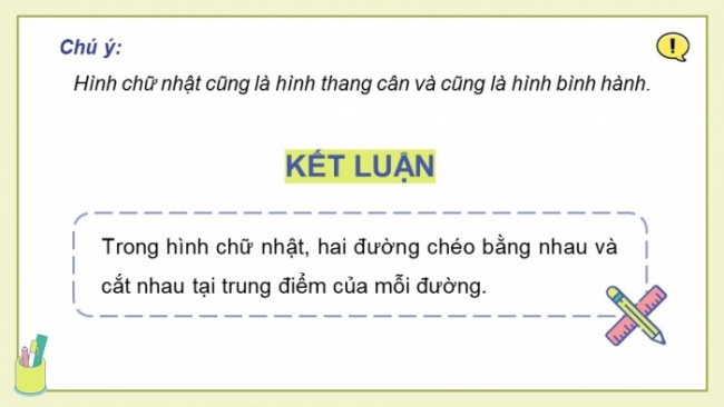 Soạn giáo án điện tử Toán 8 CTST Chương 3 Bài 5: Hình chữ nhật - Hình vuông