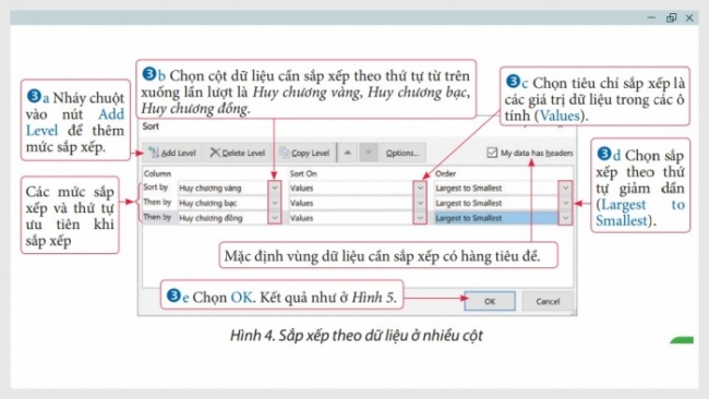 Soạn giáo án điện tử Tin học 8 CTST Bài 6: Sắp xếp, lọc dữ liệu