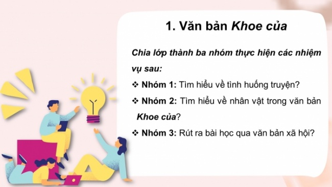 Soạn giáo án điện tử Ngữ văn 8 CTST Bài 4 Đọc 2: Khoe của; Con rắn vuông