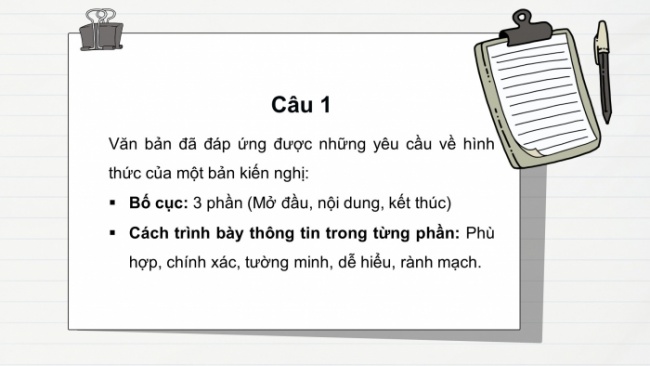 Soạn giáo án điện tử Ngữ văn 8 CTST Bài 5 Viết: Viết văn bản kiến nghị về một vấn đề của đời sống