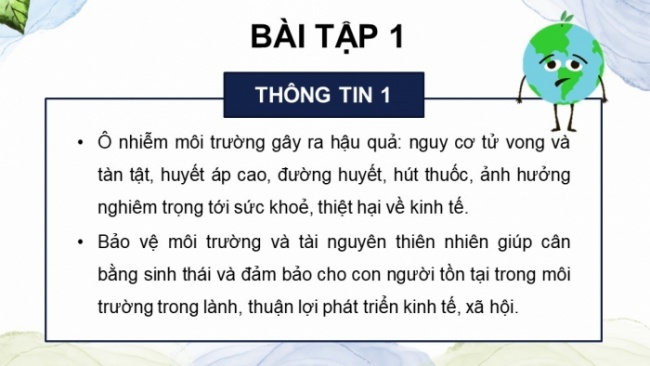 Soạn giáo án điện tử Công dân 8 CTST Bài 5: Bảo vệ môi trường và tài nguyên thiên nhiên