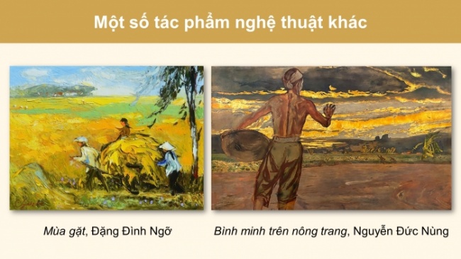 Soạn giáo án điện tử Mĩ thuật 8 KNTT Bài 9: Vẻ đẹp của người lao động trong sáng tạo mĩ thuật