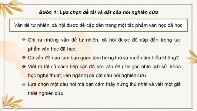 Soạn giáo án điện tử ngữ văn 11 KNTT Bài 5 Viết: Báo cáo nghiên cứu về một vấn đề tự nhiên, xã hội