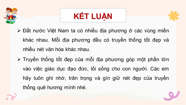 Soạn giáo án điện tử HĐTN 4 cánh diều Tuần 16: Truyền thống quê hương - Hoạt động 1, 2