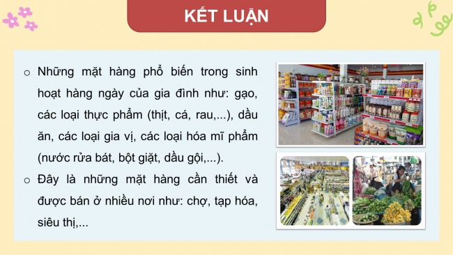 Soạn giáo án điện tử HĐTN 4 cánh diều Tuần 20: Mua sắm thông minh - Hoạt động 3, 4