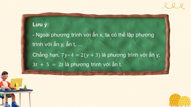 Soạn giáo án điện tử Toán 8 CTST Chương 6 Bài 1: Phương trình bậc nhất một ẩn