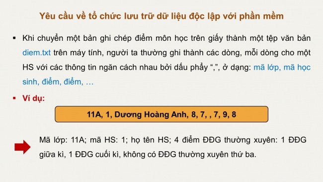 Soạn giáo án điện tử Khoa học máy tính 11 KNTT Bài 11: Cơ sở dữ liệu