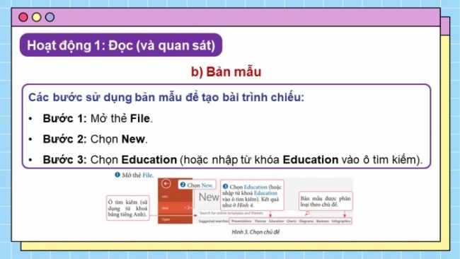 Soạn giáo án điện tử Tin học 8 CTST Bài 11A: Sử dụng bản mẫu