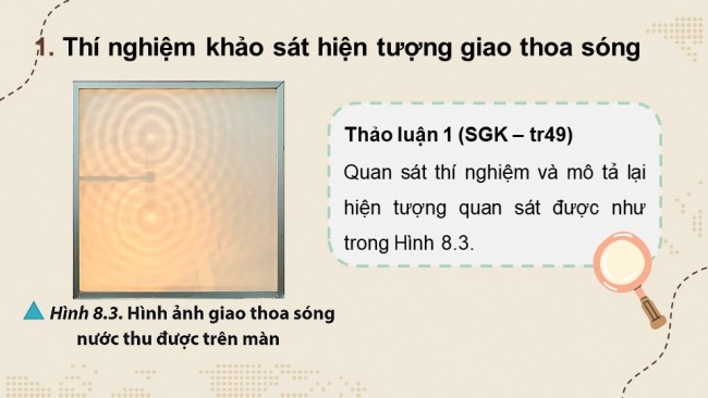 Soạn giáo án điện tử vật lí 11 CTST Bài 8: Giao thoa sóng