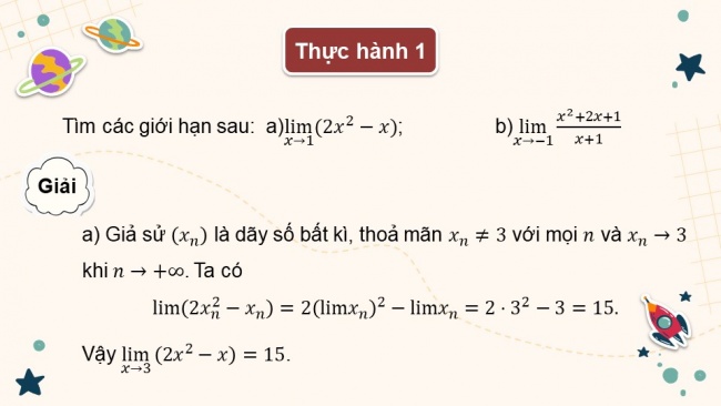 Soạn giáo án điện tử toán 11 CTST Chương 3 Bài 2: Giới hạn của hàm số