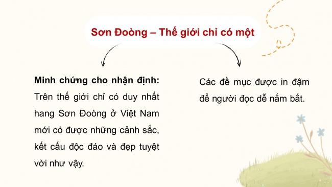 Soạn giáo án điện tử ngữ văn 11 CTST Bài 4: Sơn Đoòng - Thế giới chỉ có một