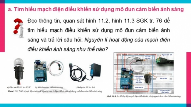 Soạn giáo án điện tử Công nghệ 8 CTST Bài 11: Thực hành lắp mạch điện điều khiển đơn giản