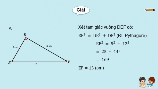 Soạn giáo án điện tử Toán 8 CTST Chương 3 Bài 1: Định lí Pythagore