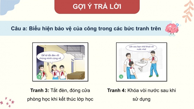 Soạn giáo án điện tử đạo đức 4 cánh diều Bài 8: Em bảo vệ của công