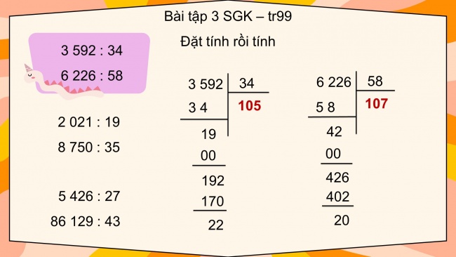 Soạn giáo án điện tử toán 4 cánh diều Bài 44. Thương có chữ số 0