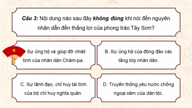 Soạn giáo án điện tử Lịch sử 8 KNTT Bài 8: Phong trào Tây Sơn (P2)