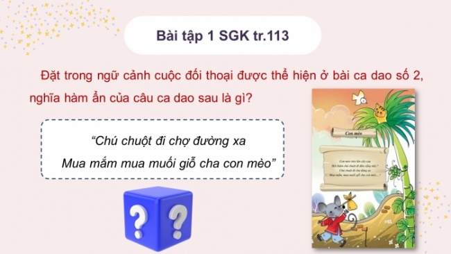 Soạn giáo án điện tử Ngữ văn 8 KNTT Bài 5 TH tiếng Việt: Nghĩa tường minh và nghĩa hàm ẩn của câu