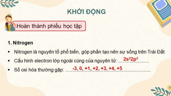 Soạn giáo án điện tử hóa học 11 KNTT Bài 9: Ôn tập chương 2