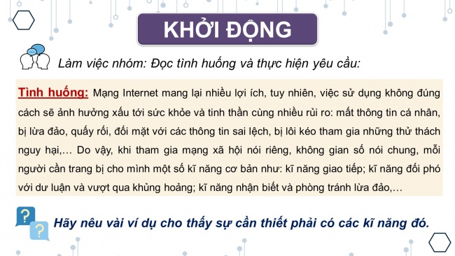 Soạn giáo án điện tử tin học ứng dụng 11 KNTT Bài 9: Giao tiếp an toàn trên internet