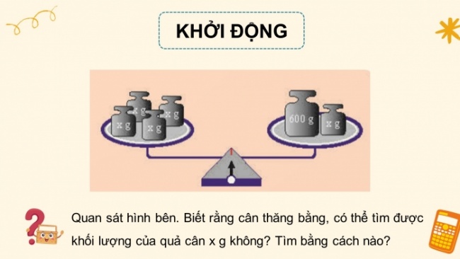 Soạn giáo án điện tử Toán 8 CTST Chương 6 Bài 1: Phương trình bậc nhất một ẩn