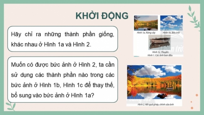 Soạn giáo án điện tử Tin học 8 CTST Bài 9B: Ghép ảnh