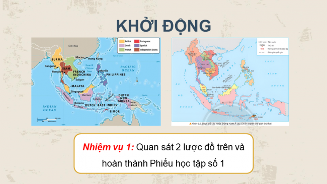 Soạn giáo án điện tử lịch sử 11 CTST Bài 6: Hành trình đi đến độc lập dân tộc ở Đông Nam Á (P1)