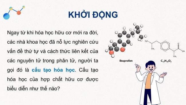 Soạn giáo án điện tử hóa học 11 CTST Bài 11: Cấu tạo hóa học hợp chất hữu cơ