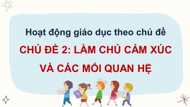 Soạn giáo án điện tử HĐTN 11 CTST bản 2 Chủ đề 2: Làm chủ cảm xúc và các mối quan hệ (P2)