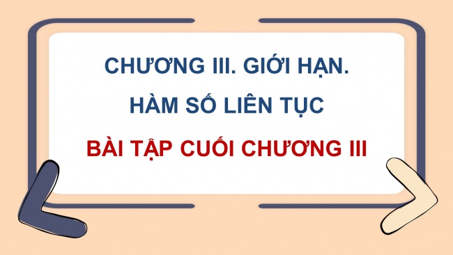 Soạn giáo án điện tử toán 11 Cánh diều  Chương 3 Bài tập cuối chương 3