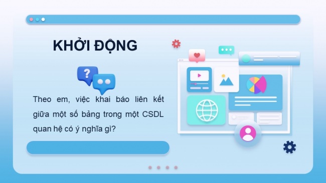 Soạn giáo án điện tử tin học ứng dụng 11 Cánh diều Chủ đề F bài 6: Truy vấn trong CSDL quan hệ (tiếp theo)