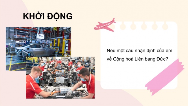 Soạn giáo án điện tử địa lí 11 Cánh diều bài 10: Bài Thực hành - Viết báo cáo về công nghiệp của cộng hòa Liên bang Đức