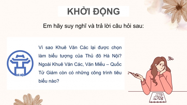 Soạn giáo án điện tử lịch sử và địa lí 4 cánh diều Bài 10: Văn Miếu – Quốc Tử Giám