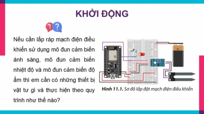 Soạn giáo án điện tử Công nghệ 8 CTST Bài 11: Thực hành lắp mạch điện điều khiển đơn giản