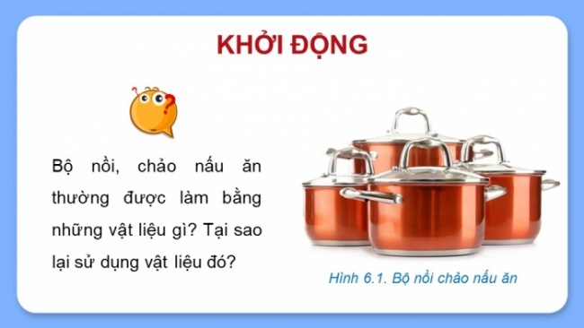 Soạn giáo án điện tử Công nghệ 8 KNTT Bài 6: Vật liệu cơ khí