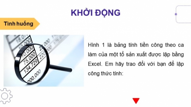 Soạn giáo án điện tử Tin học 8 CTST Bài 5: Sử dụng địa chỉ tương đối, tuyệt đối trong công thức