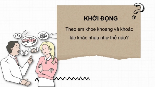 Soạn giáo án điện tử Ngữ văn 8 CTST Bài 4 Đọc 2: Khoe của; Con rắn vuông