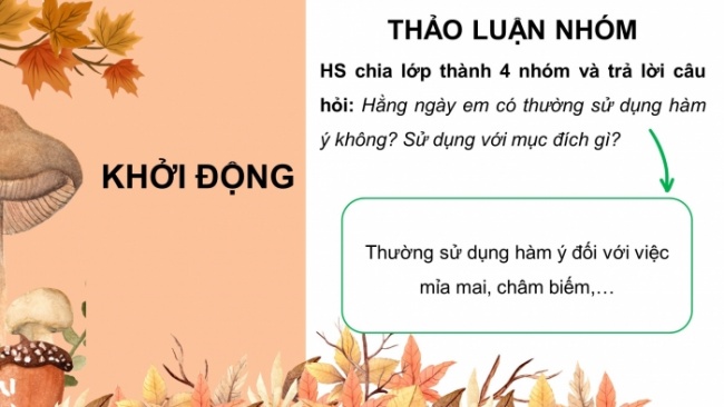 Soạn giáo án điện tử Ngữ văn 8 CTST Bài 4 TH tiếng Việt: Nghĩa tường minh và nghĩa hàm ẩn của câu; Từ ngữ toàn dân và từ ngữ địa phương