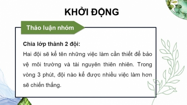 Soạn giáo án điện tử Công dân 8 CTST Bài 5: Bảo vệ môi trường và tài nguyên thiên nhiên