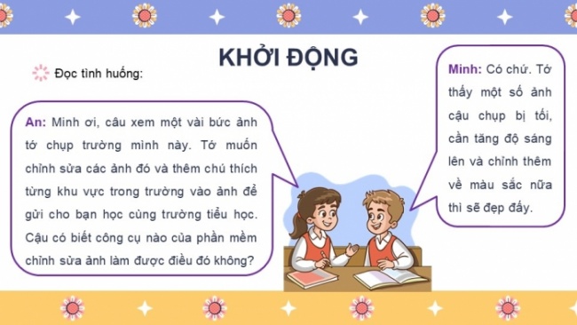 Soạn giáo án điện tử Tin học 8 KNTT Bài 10b: Thêm văn bản, tạo hiệu ứng cho ảnh