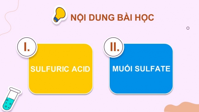 Soạn giáo án điện tử hóa học 11 KNTT Bài 8: Sulfuric acid và muối sulfate (Phần 2)