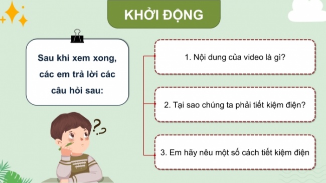 Soạn giáo án điện tử HĐTN 8 KNTT Chủ đề 5 HĐGDTCĐ 2: Tiết kiệm và thực hiện công việc gia đình (Tiết 1)