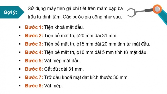 Soạn giáo án điện tử công nghệ cơ khí 11 KNTT Bài 9: Quy trình công nghệ gia công chi tiết