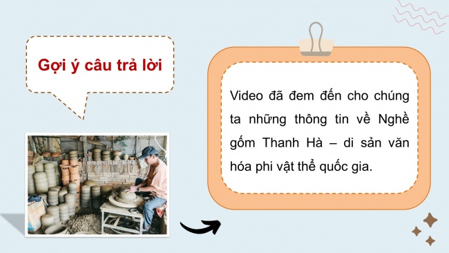 Soạn giáo án điện tử HĐTN 4 cánh diều Tuần 18: Nghề truyền thống quê em - Hoạt động 3, 4