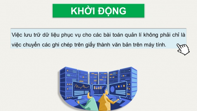 Soạn giáo án điện tử Khoa học máy tính 11 KNTT Bài 11: Cơ sở dữ liệu