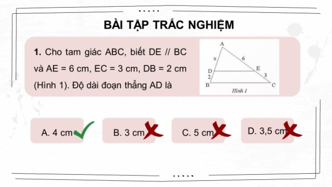 Soạn giáo án điện tử Toán 8 CTST: Bài tập cuối chương 7