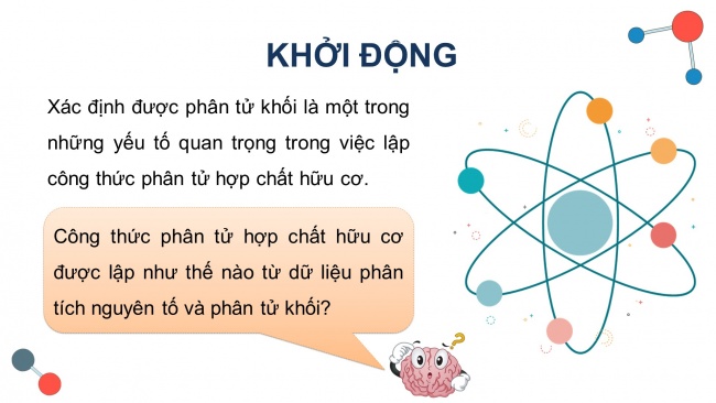 Soạn giáo án điện tử hóa học 11 CTST Bài 10: Công thức phân tử hợp chất hữu cơ