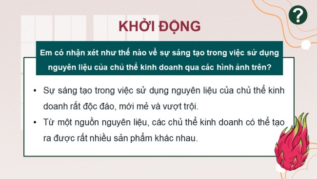 Soạn giáo án điện tử kinh tế pháp luật 11 CTST Bài 6: Ý tưởng và cơ hội kinh doanh